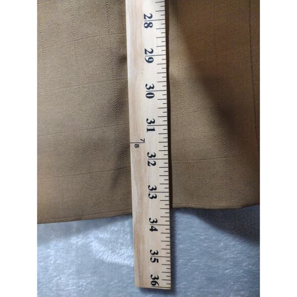 Mens Custom Tailor 3 Piece Suit Brown Tan Size 42 Academia Old Money Classic - Picture 6 of 16